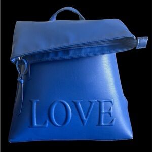 LOVE Blue Adjustable Backpack